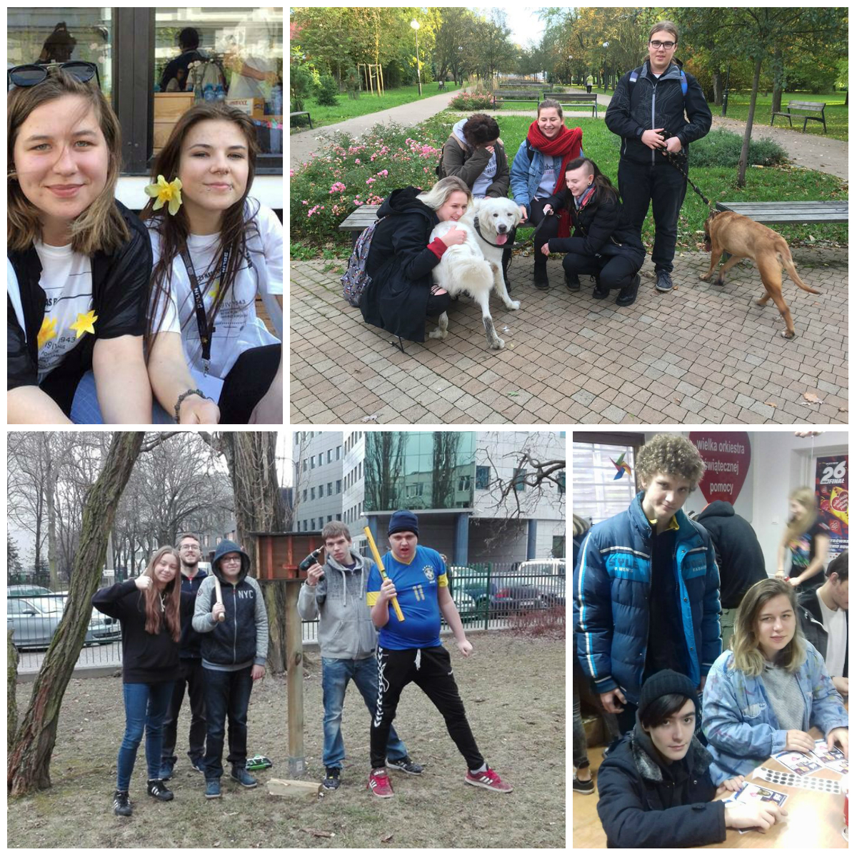 podopieczni MOS SOS podczas wolontariatu